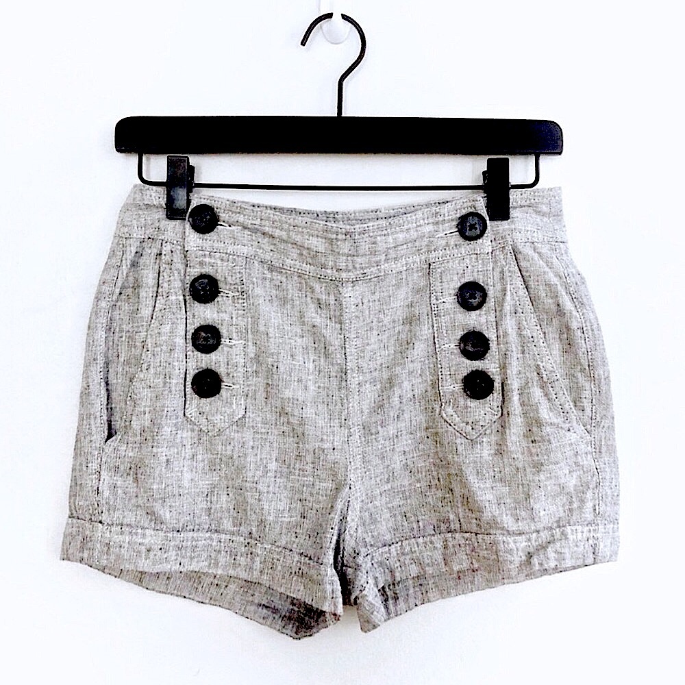 express sailor shorts linen shorts • size 2 • EUC